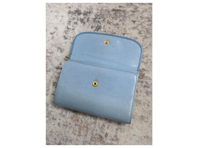 Miu Miu Madras Bicolor Leather Compact Wallet - view 6