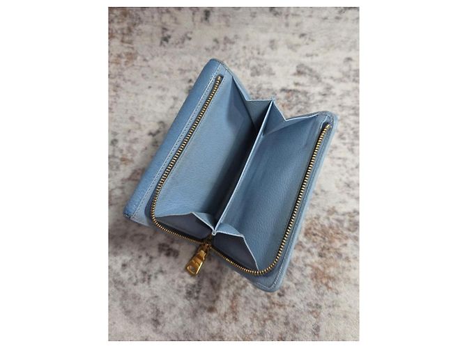Miu Miu Madras Bicolor Leather Compact Wallet - view 8