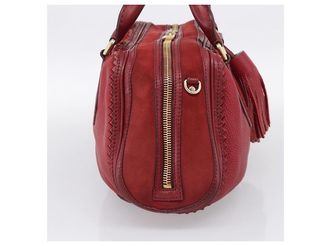 Burberry Hedwig Bowler in pelle e camoscio Large - vista 3
