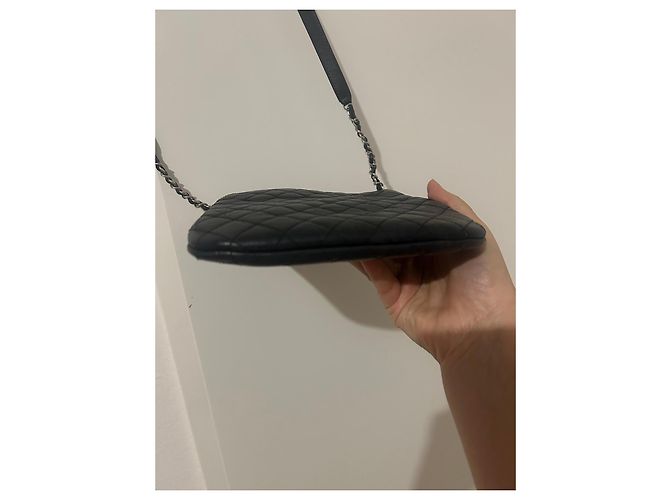 Chanel Uniform Lammleder Clutch Schwarz - Ansicht 12