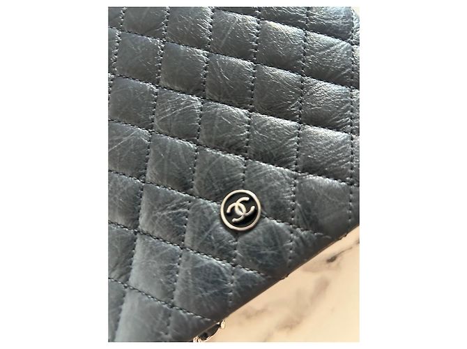 Chanel Uniform Lammleder Clutch Schwarz - Ansicht 13