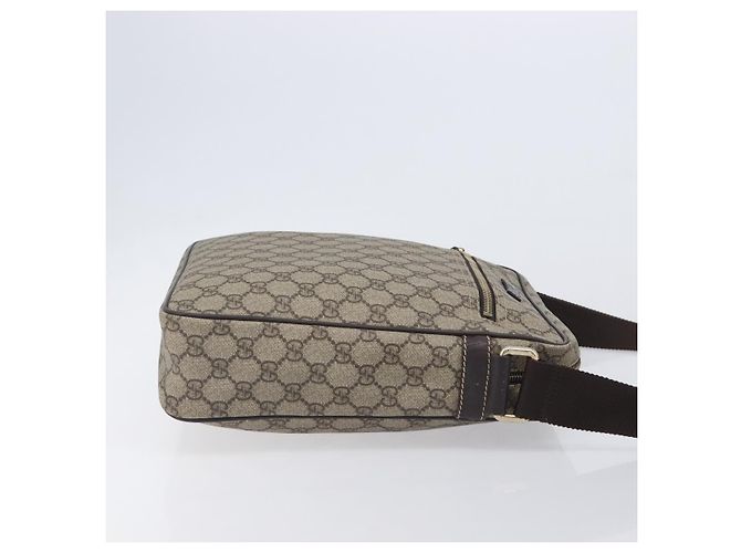 Sac Messenger Gucci avec fermeture éclair frontale en toile enduite GG Medium - vue 3
