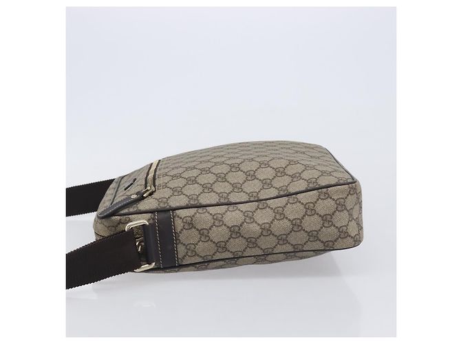 Sac Messenger Gucci avec fermeture éclair frontale en toile enduite GG Medium - vue 4