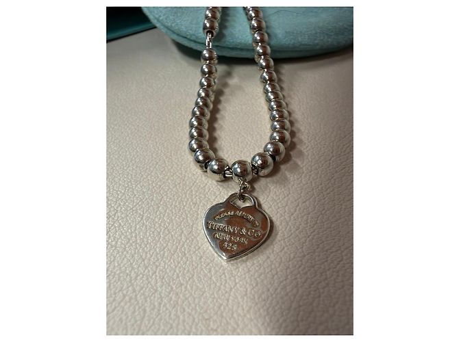 Collana Tiffany & Co. Return to Tiffany Bead Heart in Argento - vista 5