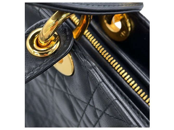Borsa Christian Dior Lady Cannage Black - vista 10