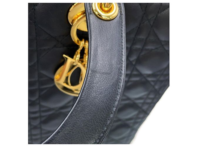 Borsa Christian Dior Lady Cannage Black - vista 13