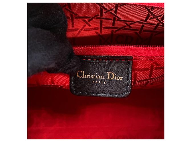 Borsa Christian Dior Lady Cannage Black - vista 16