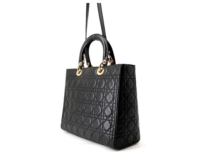 Borsa Christian Dior Lady Cannage Black - vista 2