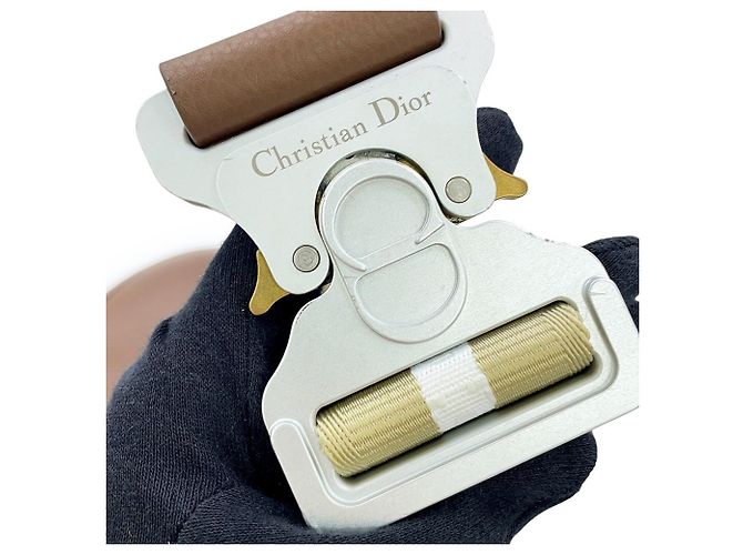 Borsa Saddle Christian Dior in pelle marrone - vista 14