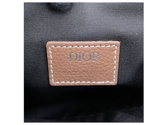 Borsa Saddle Christian Dior in pelle marrone - vista 17