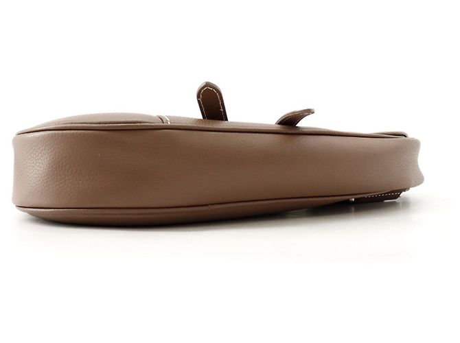 Borsa Saddle Christian Dior in pelle marrone - vista 4
