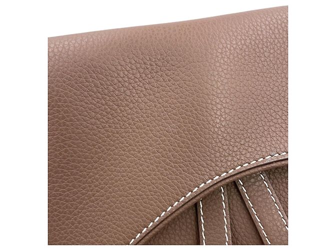Borsa Saddle Christian Dior in pelle marrone - vista 7