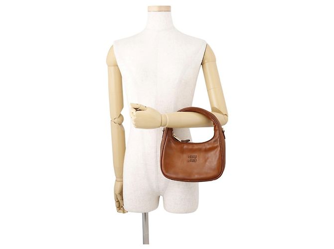 Borsa Hobo Miu Miu Wonder - vista 4