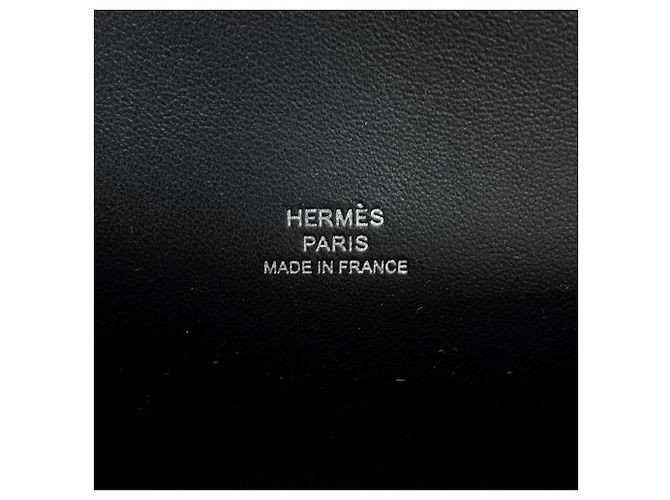 Hermès Portafoglio a spalla Hermes Nap To Go in pelle Box Calf nera - vista 10