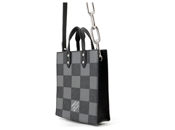 Borsa Louis Vuitton Damier Sac Plat XS - vista 2