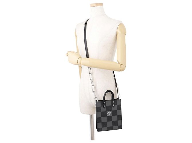 Borsa Louis Vuitton Damier Sac Plat XS - vista 4