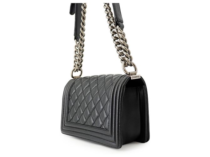 Borsa a tracolla Chanel Boy Small Matelassé - vista 2