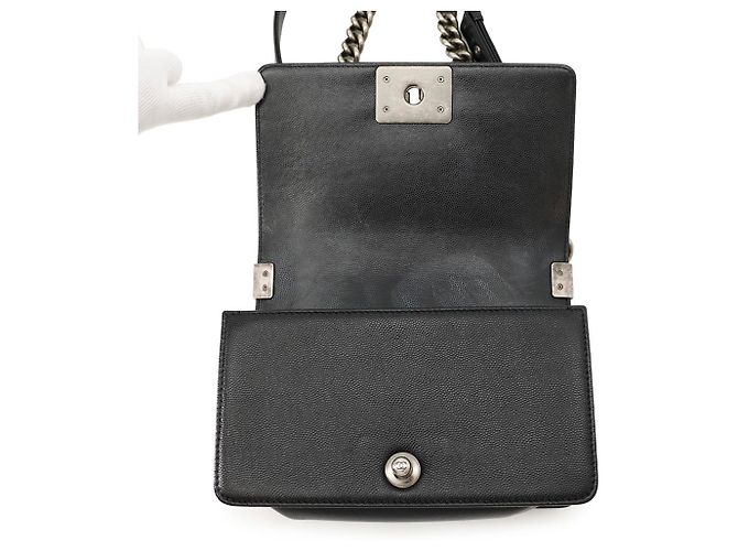 Borsa a tracolla Chanel Boy Small Matelassé - vista 7