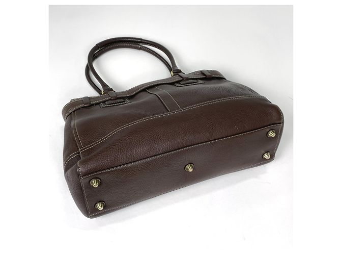 Borsa Tote Coach in pelle marrone - vista 2
