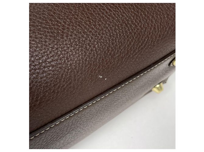 Borsa Tote Coach in pelle marrone - vista 4