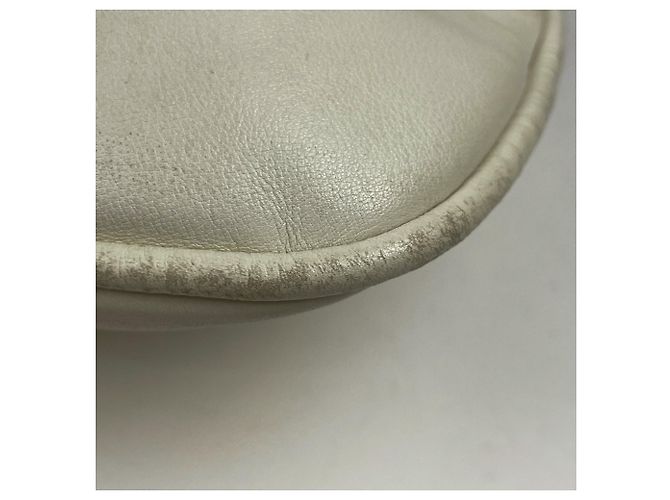 Borsa a tracolla Gucci in pelle bianca - vista 3