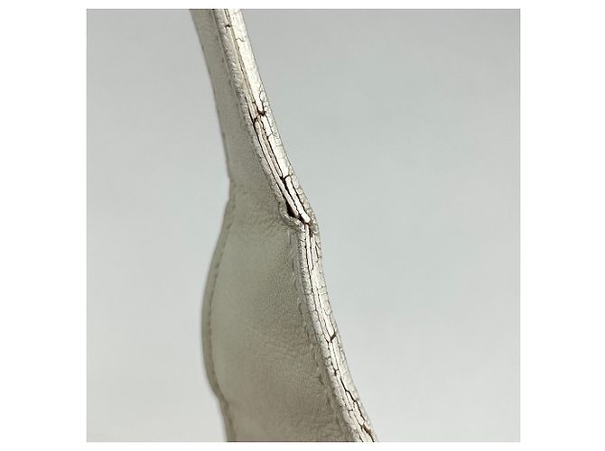 Borsa a tracolla Gucci in pelle bianca - vista 7