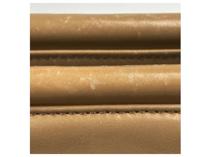 Borsa a mano Chanel in pelle beige - vista 4