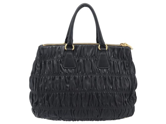Prada Gaufre Double Zip Convertible Nappa Leather Medium - vista 2