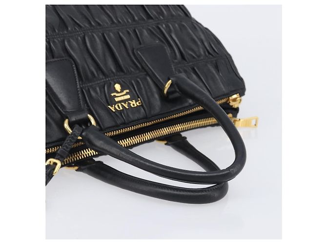 Prada Gaufre Double Zip Convertible Nappa Leather Medium - vista 7