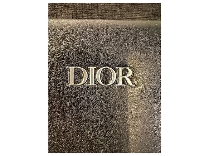Pochette Christian Dior in pelle nera - vista 14