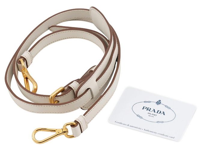 Borsa a mano Prada in tela jacquard e pelle - vista 17