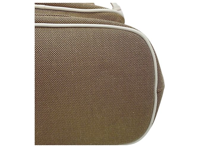 Borsa a mano Prada in tela jacquard e pelle - vista 8