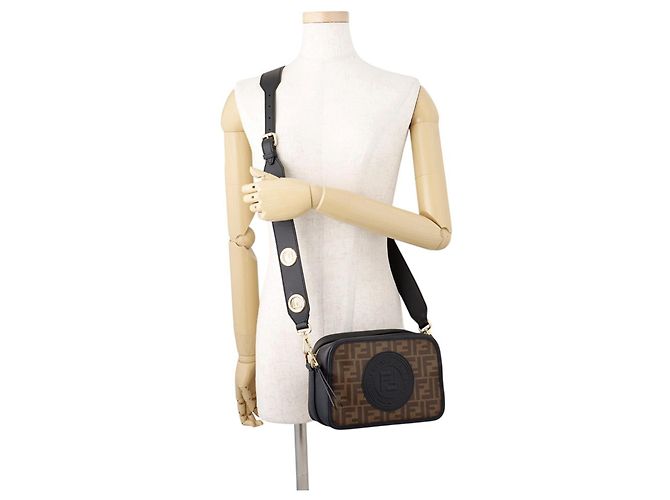 Borsa a tracolla Fendi Zucca Cam - vista 4