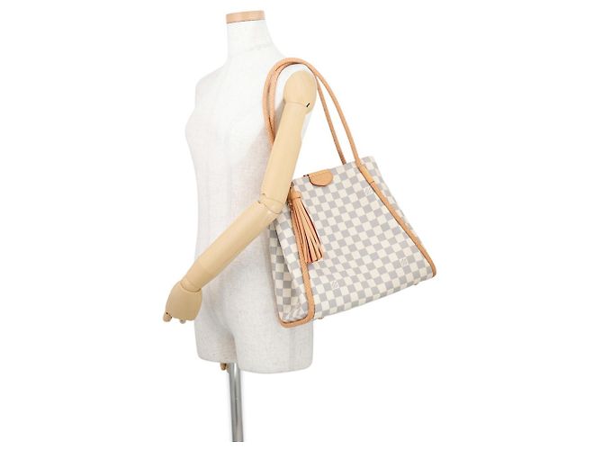 Borsa Tote Louis Vuitton Damier Azur Propriano - vista 4