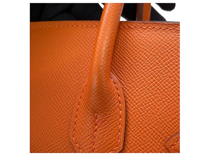 Hermès Hermes Birkin 30 in pelle Epsom Orange - vista 13