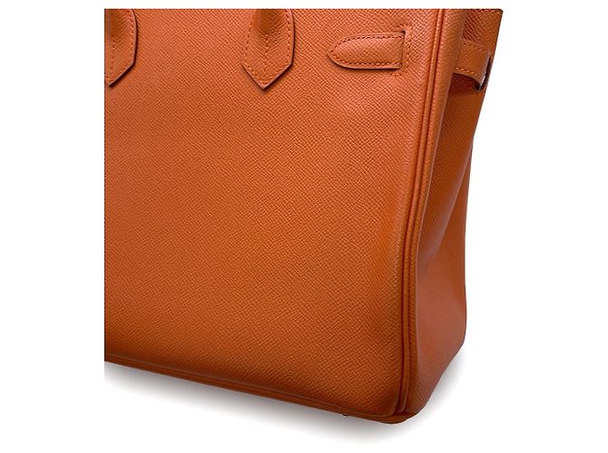 Hermès Hermes Birkin 30 in pelle Epsom Orange - vista 9