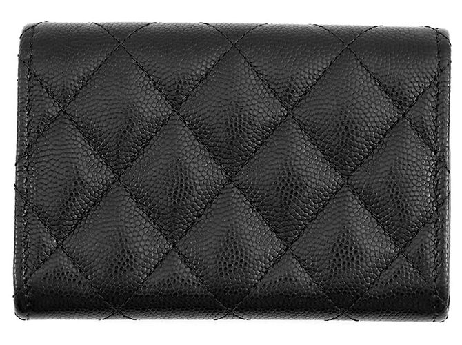 Portabiglietti Chanel in vitello nero - vista 3
