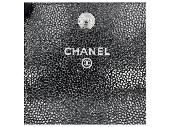 Portabiglietti Chanel in vitello nero - vista 9