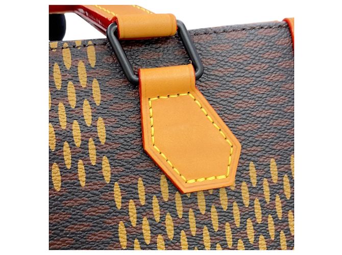 Borsa Mini Tote Louis Vuitton Damier Ebene Giant Monogram - vista 8