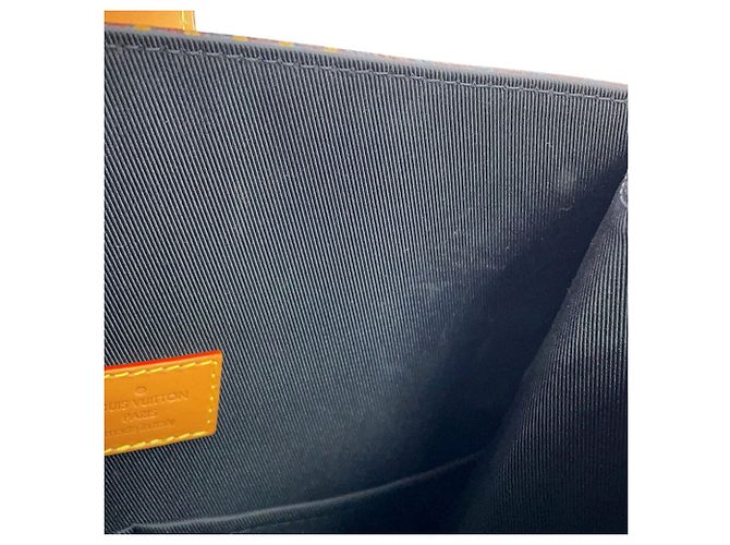 Borsa Mini Tote Louis Vuitton Damier Ebene Giant Monogram - vista 9