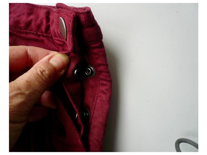 Apc Mini falda A.P.C. de algodón rojo Bordeaux - vista 3