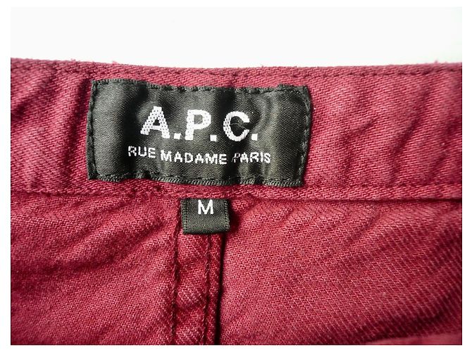 Apc Mini falda A.P.C. de algodón rojo Bordeaux - vista 4