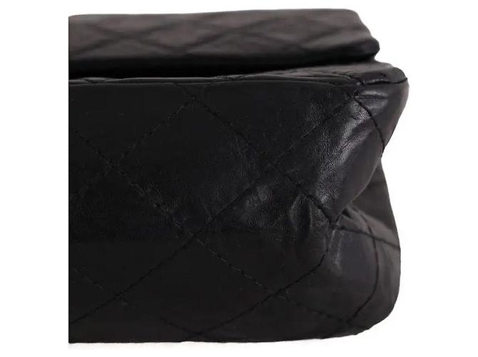 Chanel borsa 2.55 in pelle nera - vista 5