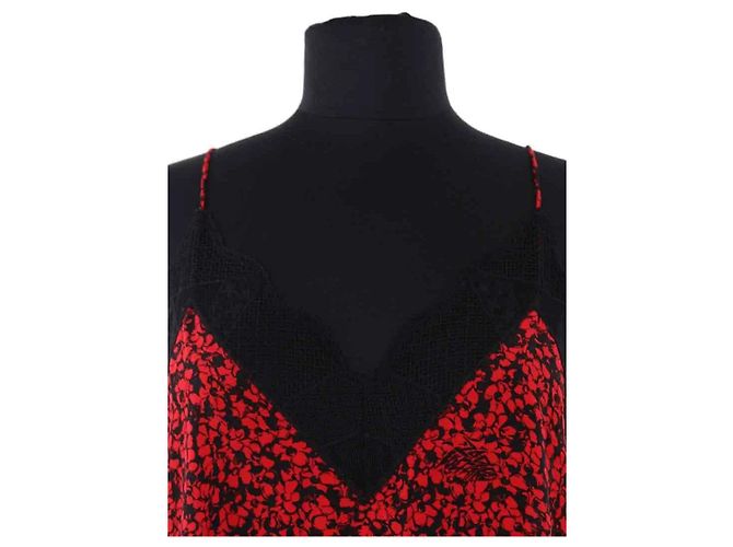 Vestido rojo de viscosa Altuzarra - vista 2