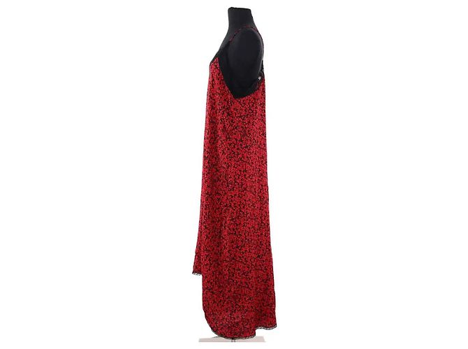Vestido rojo de viscosa Altuzarra - vista 3