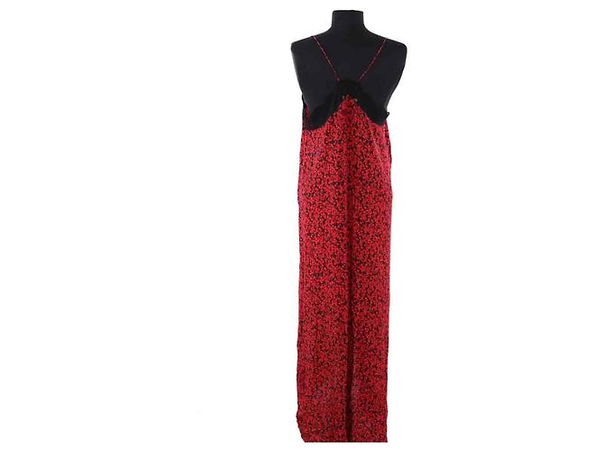 Vestido rojo de viscosa Altuzarra - vista 4