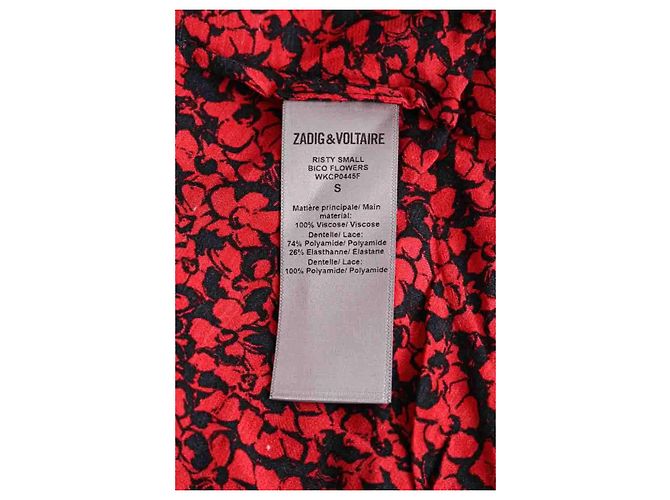 Vestido rojo de viscosa Altuzarra - vista 6