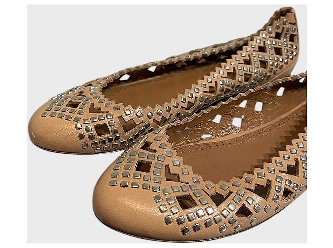 Alaïa Bailarinas Alaia beige T.37,5 - vista 4