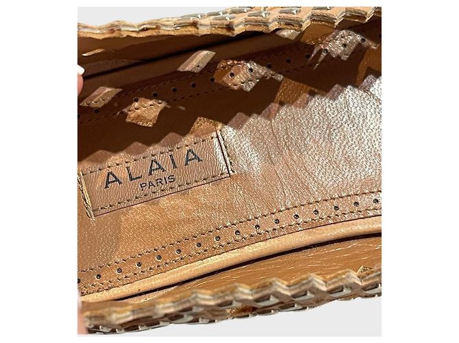 Alaïa Bailarinas Alaia beige T.37,5 - vista 9