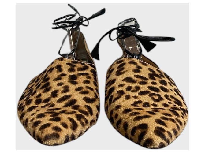 Bailarinas Gianvito Rossi leopard T.37,5 - vista 2